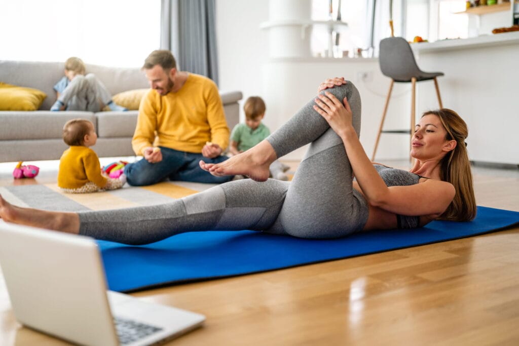 chiropractor taught exercises at home